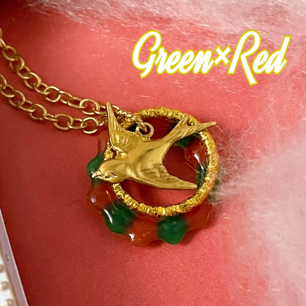 ★Very Merry Christmas☆ぬい用クリスマスリースネックレス