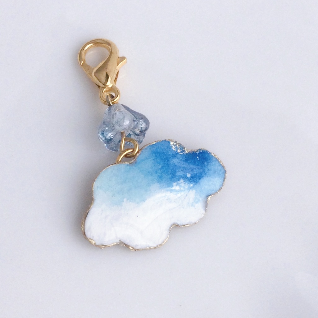 カラフルふわふわ雲のぬい用ネックレス