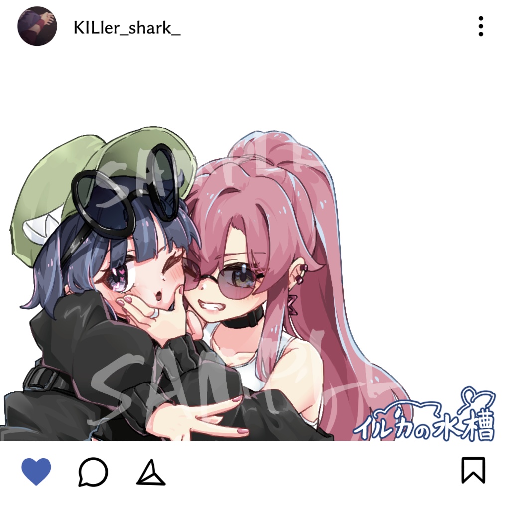 キスリラの私服デート幻覚アクキー - dolphinumbrella - BOOTH