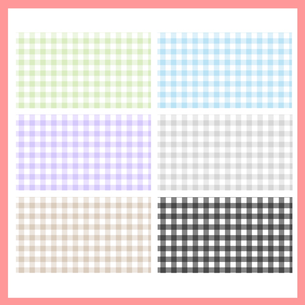 【無料版あり】チェック柄素材10点セット