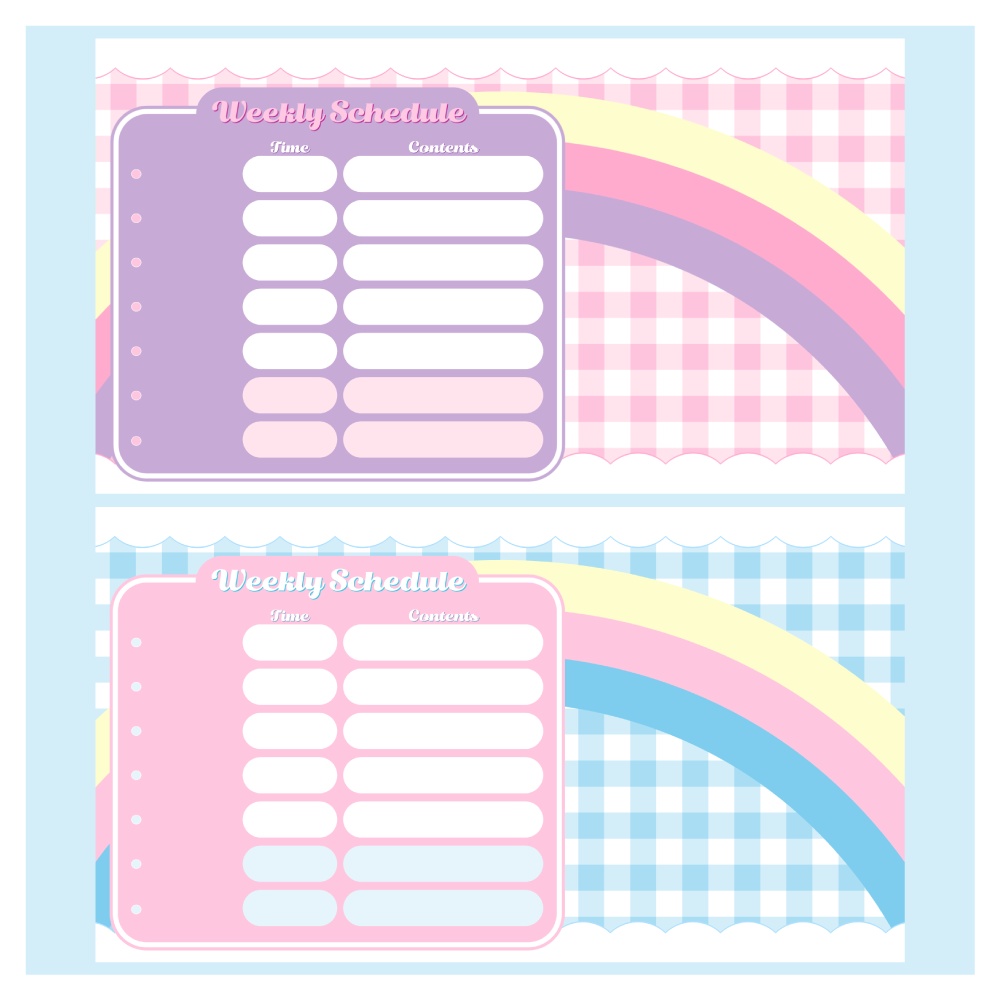 【無料配布】週間配信スケジュール