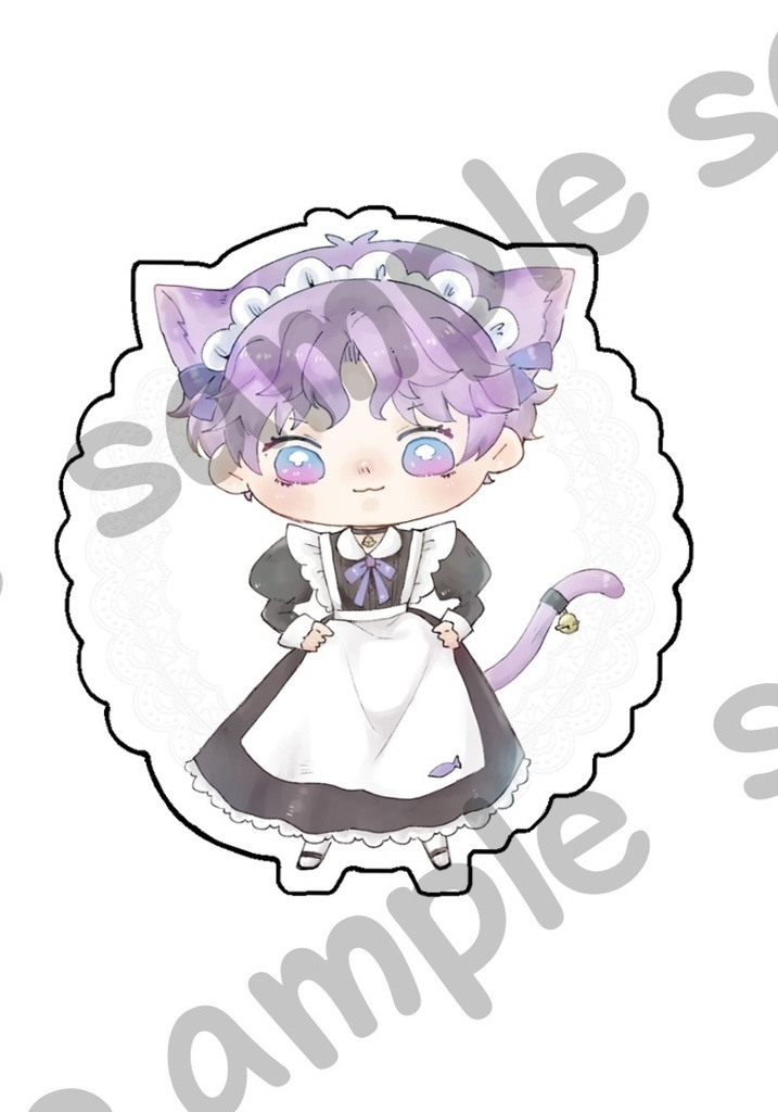 メイドネコチャンアクキー
