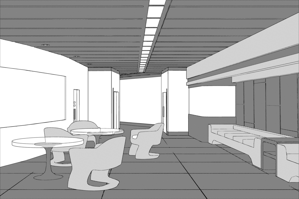 【グノーシア】ロビー・展望ラウンジ【クリスタ等】