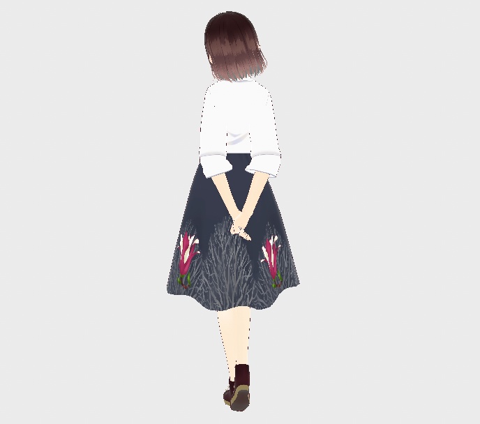 VRoid正式版 着せ替え衣装 ワンピース マグノリア