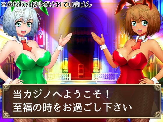 看板娘の立ち絵全身素材~バニーガール~