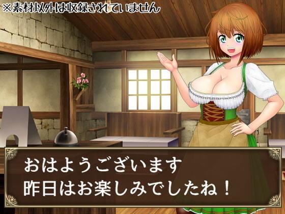 看板娘の立ち絵全身素材~ディアンドル~