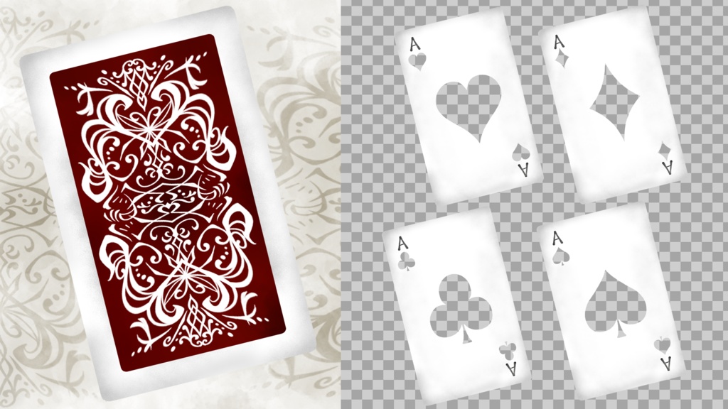 トランプ トランジション(OBSで使える)