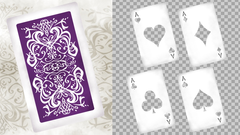 トランプ トランジション(OBSで使える)