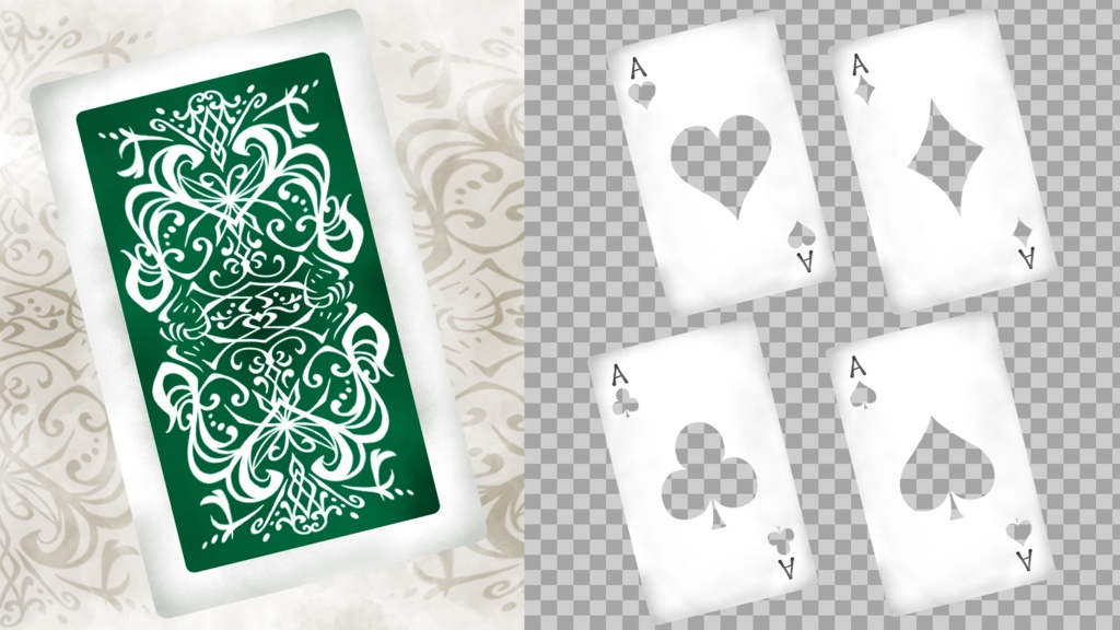 トランプ トランジション(OBSで使える)