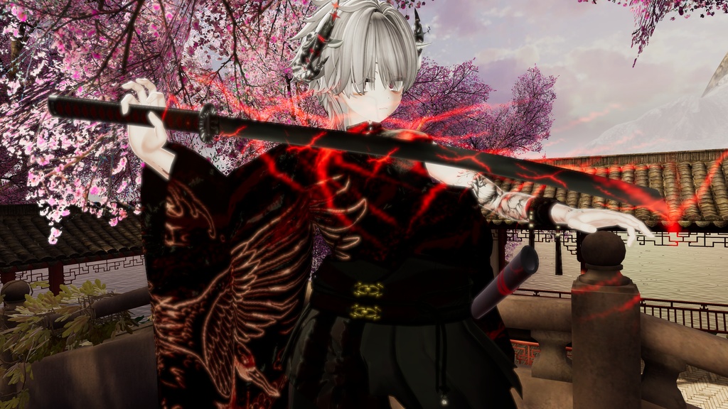 妖刀-鴉迅-【MA対応】【VRC想定アバターギミック】