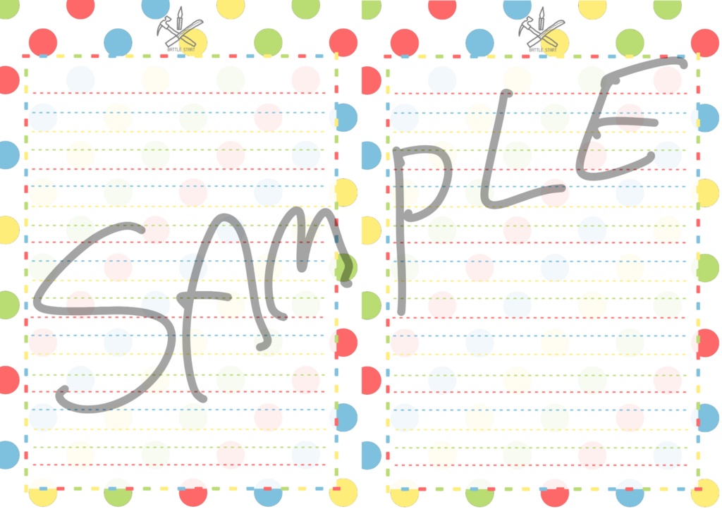 BATTLE STARTレターセット+〜†ETAANARU ENJERU†〜グラデ便箋