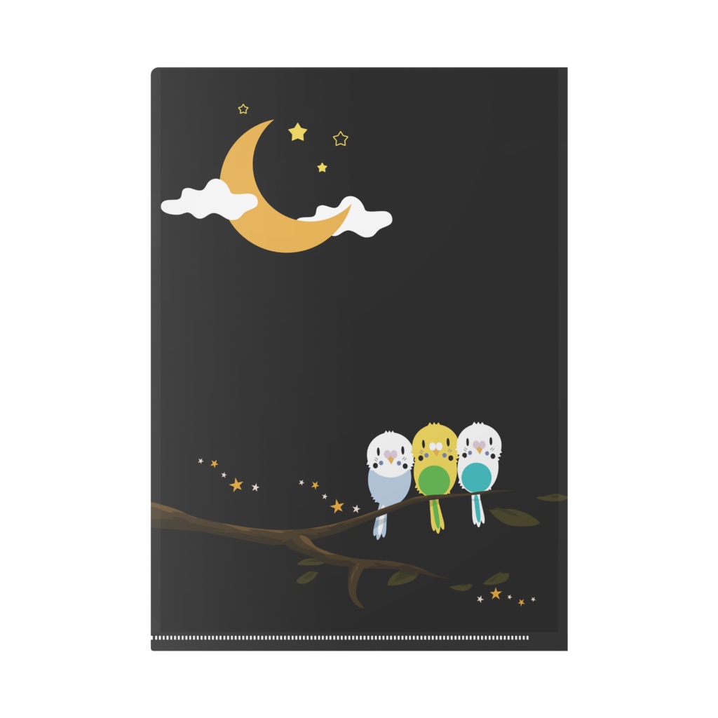 セキセイインコA4クリアファイル