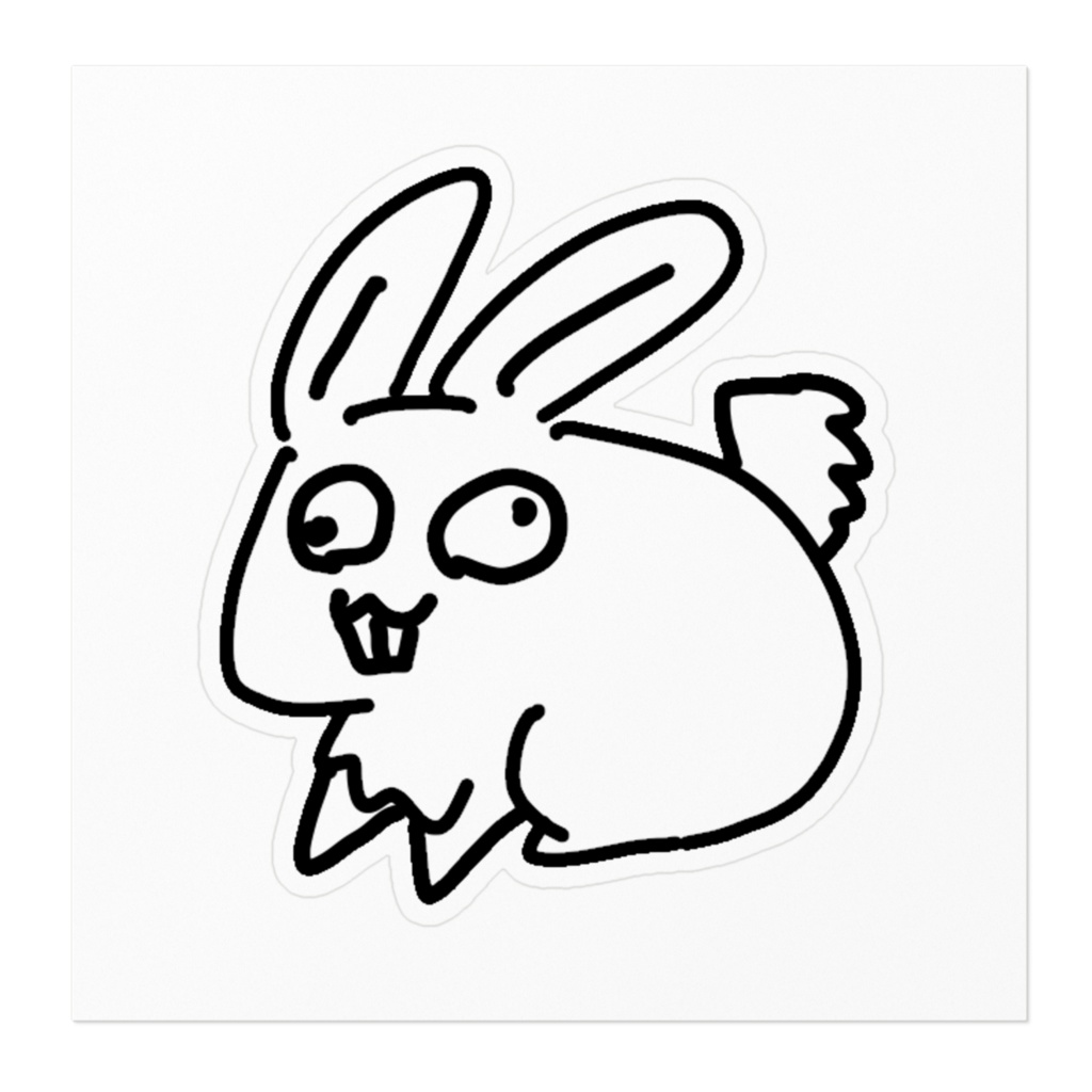 ラリうさぎ(ステッカー)