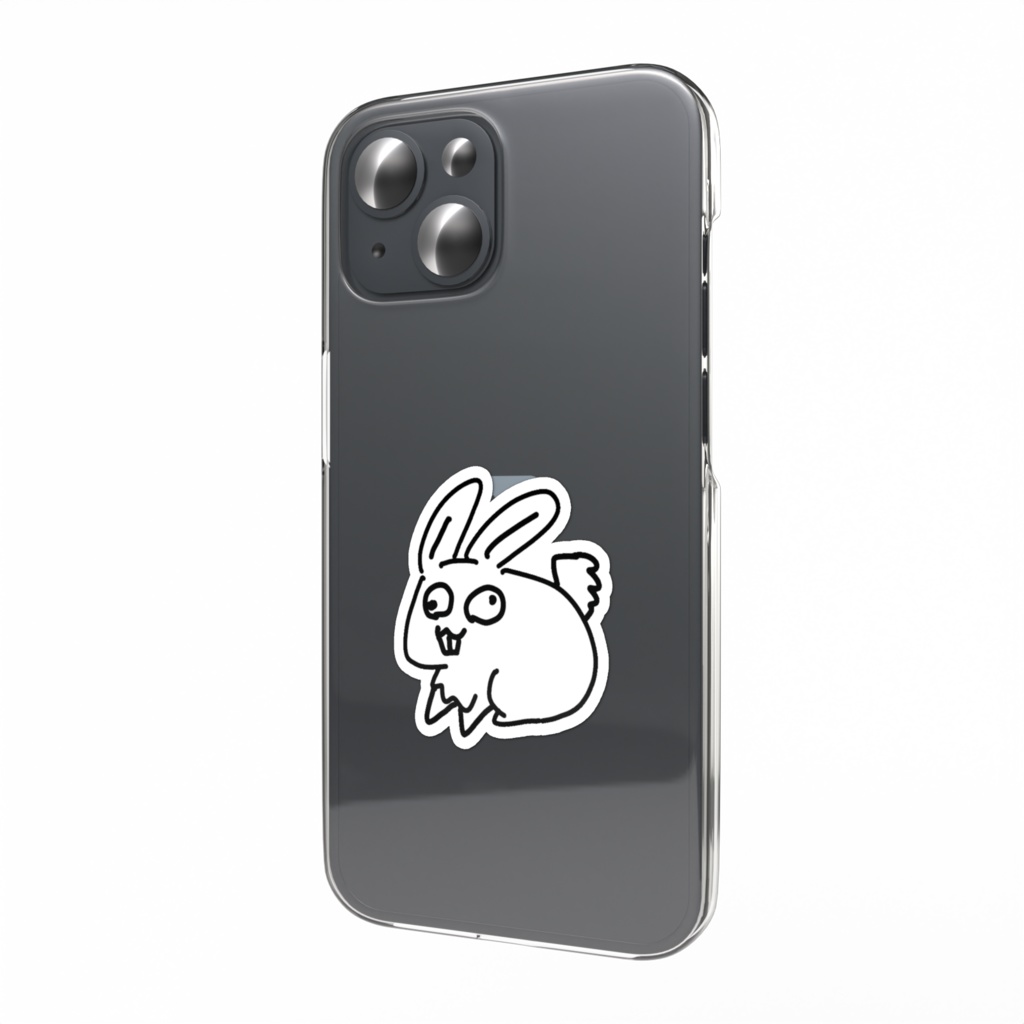 ラリうさぎ(スマホステッカー)