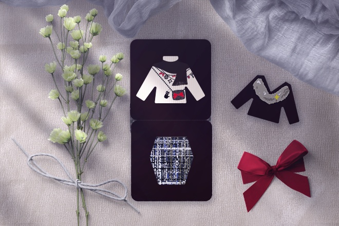 #なに着る アップグレードカード&ねこ木駒 ファッションコーディネートゲーム こんなとき、なに着る?