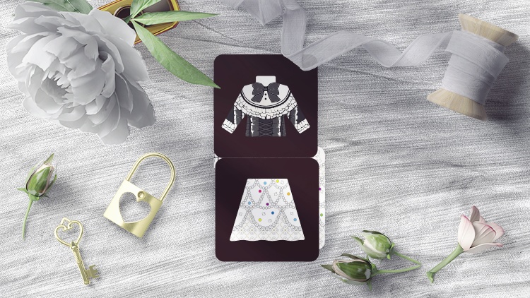 #なに着る アップグレードカード&ねこ木駒 ファッションコーディネートゲーム こんなとき、なに着る?