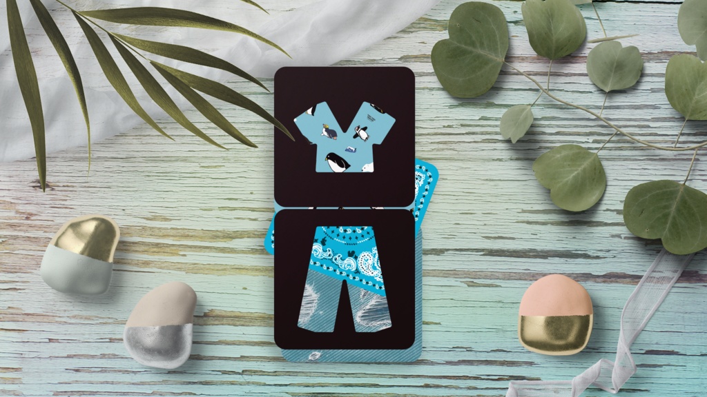 #なに着る アップグレードカード&ねこ木駒 ファッションコーディネートゲーム こんなとき、なに着る?