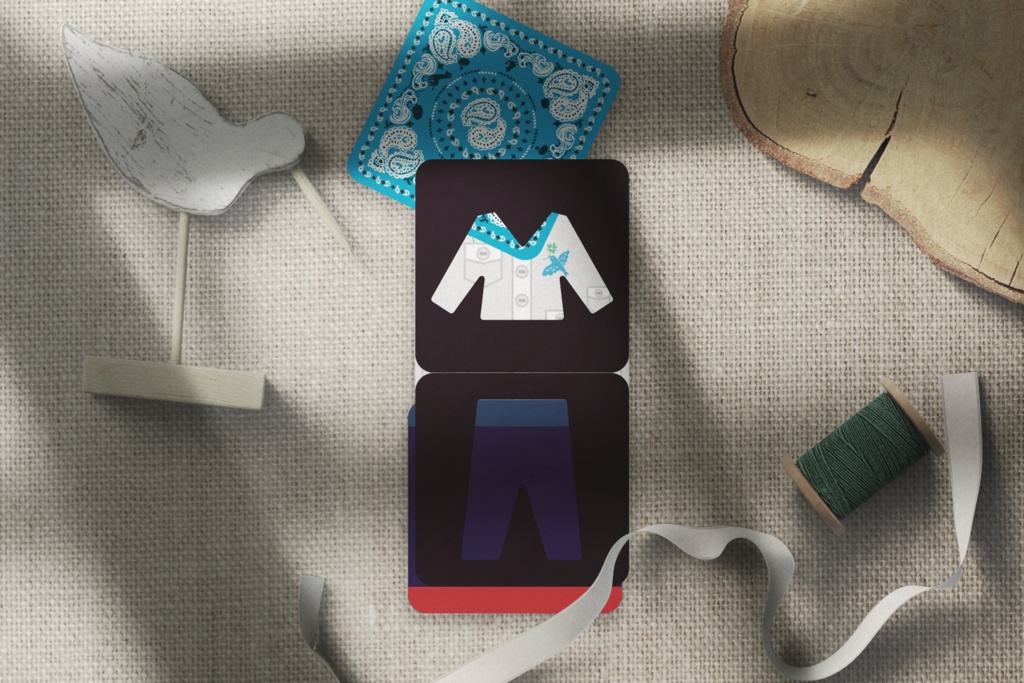 #なに着る アップグレードカード&ねこ木駒 ファッションコーディネートゲーム こんなとき、なに着る?