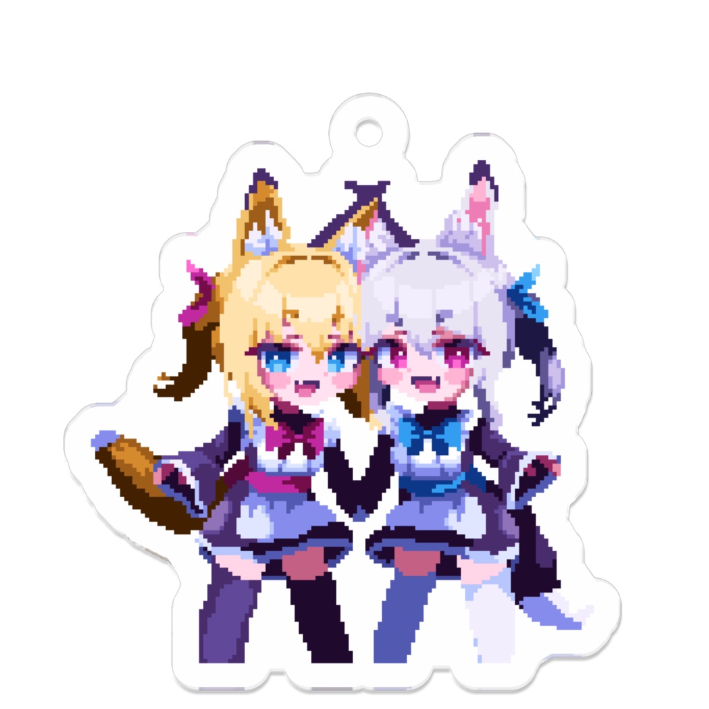 Maid Foxアクリルキーホルダー