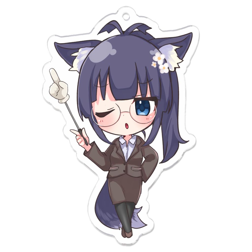 本山らのアクリルキーホルダー　女教師ver.