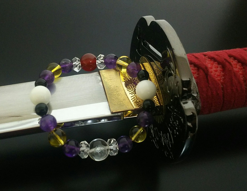 【紋彫刻入り】刀剣乱舞イメージブレスレット《へし切長谷部》