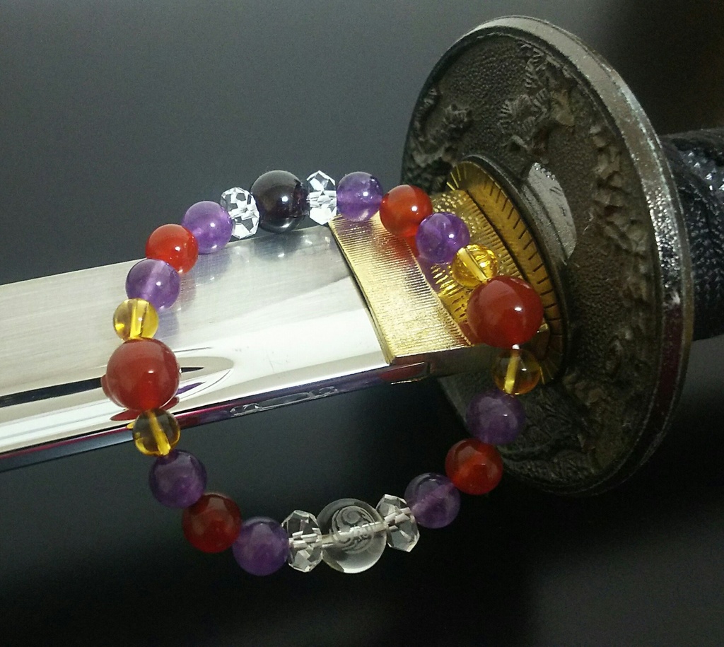 【紋彫刻入り】刀剣乱舞イメージブレスレット《歌仙兼定(極)》