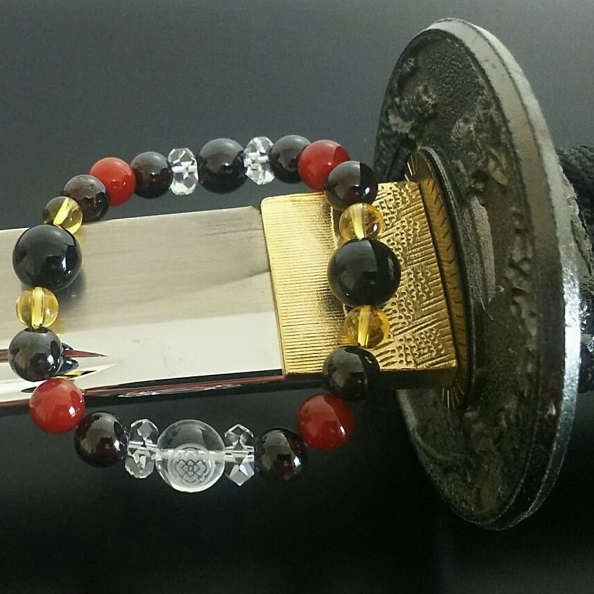 【紋彫刻入り】刀剣乱舞イメージブレスレット《加州清光》