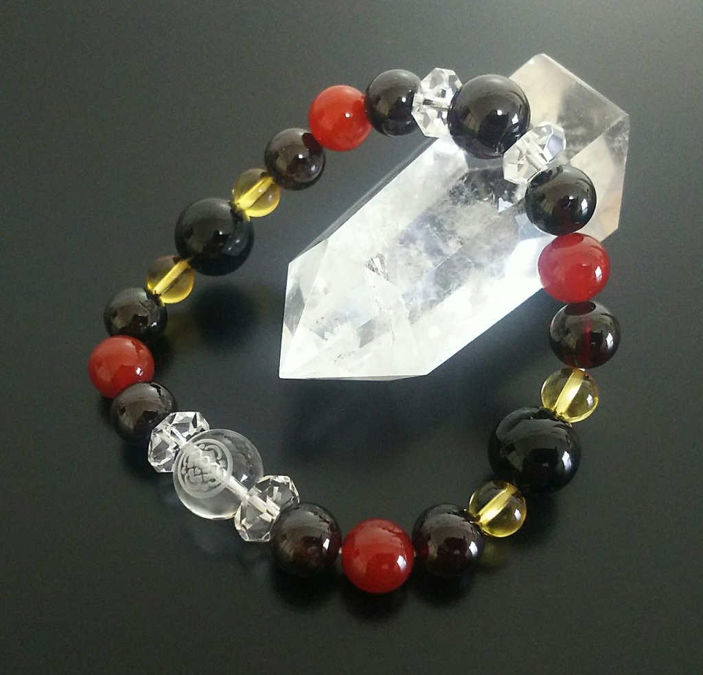 【紋彫刻入り】刀剣乱舞イメージブレスレット《加州清光》