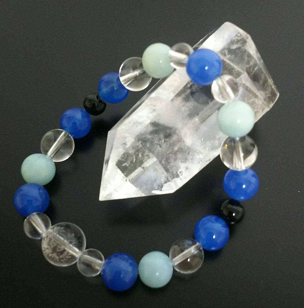 【家紋彫刻入り】伊達政宗イメージブレスレット【独眼竜】