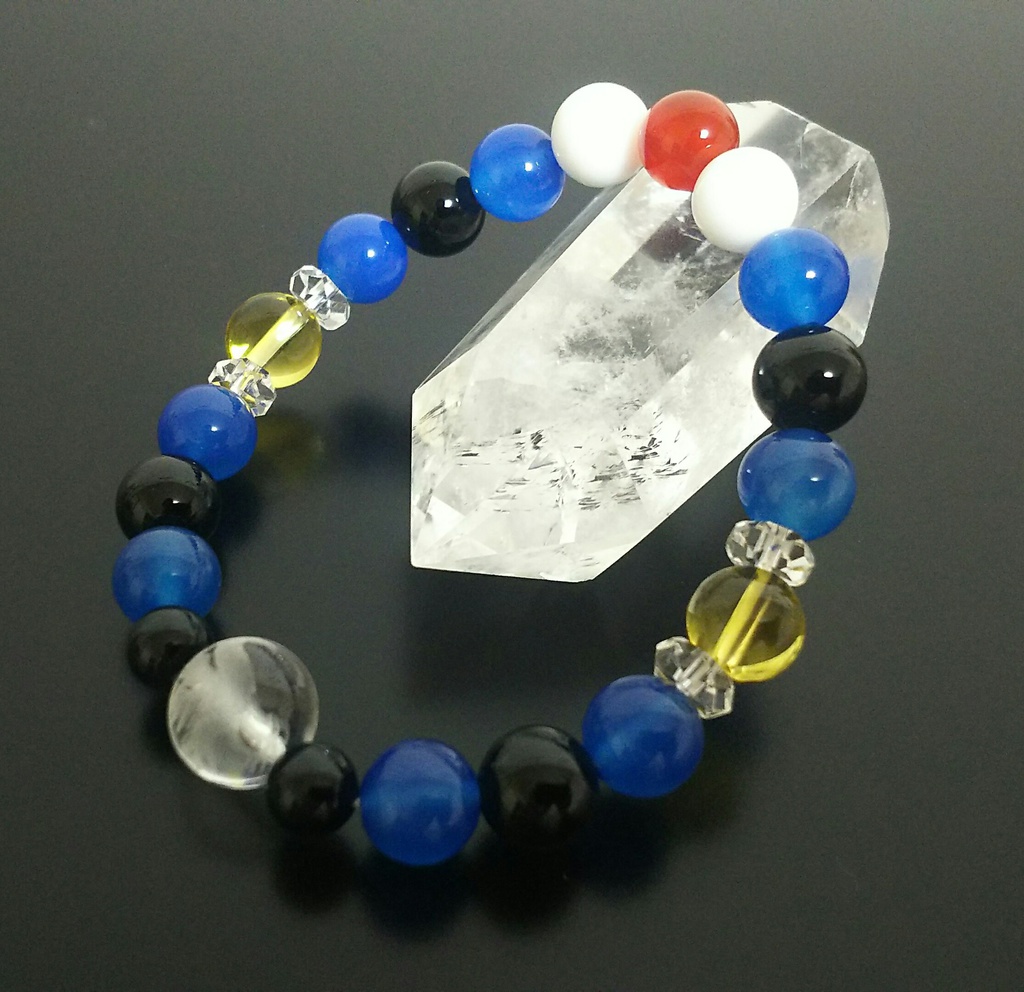 【八咫烏】JFAイメージブレスレット【サムライブルー】