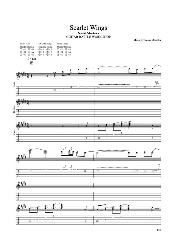 GUITAR BATTLE WORK SHOP - Guitar TAB