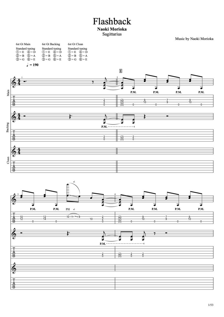 Sagittarius - Guitar TAB