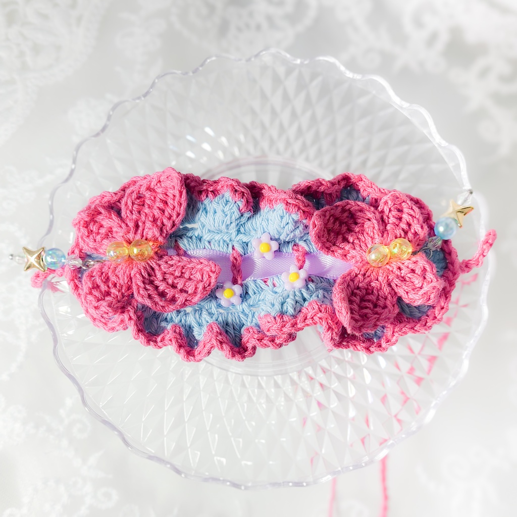 【10〜12cm用】ぬいのヘッドドレス/ちょうちょ