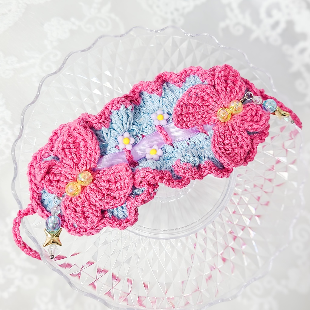 【10〜12cm用】ぬいのヘッドドレス/ちょうちょ