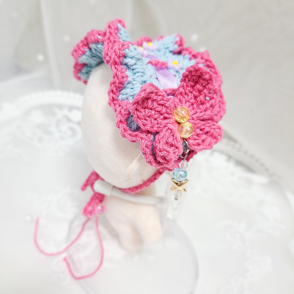 【10〜12cm用】ぬいのヘッドドレス/ちょうちょ