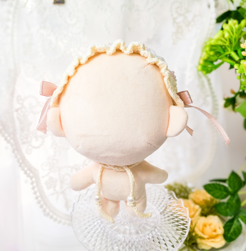 【15〜17cm用】ぬいのヘッドドレス いちごみるく