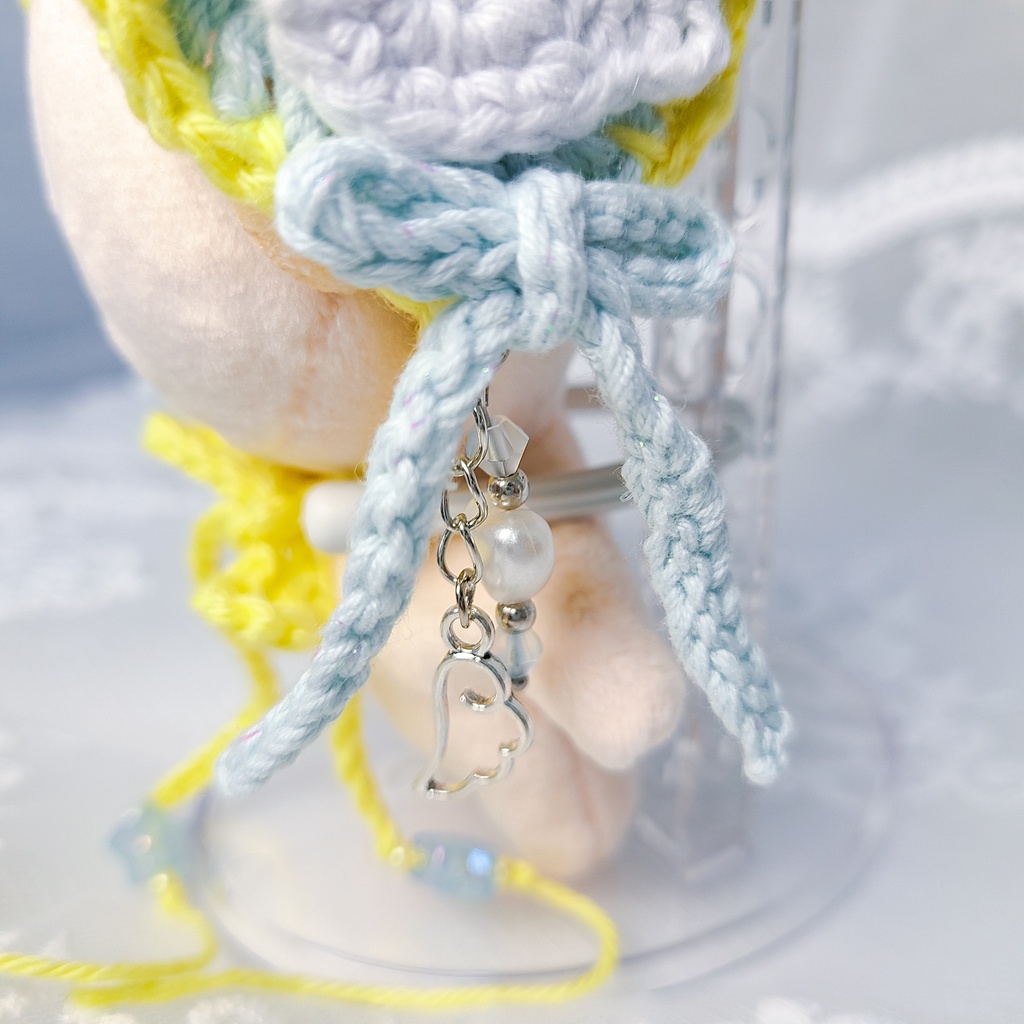 【10〜12cm用】ぬいのヘッドドレス/天使の羽