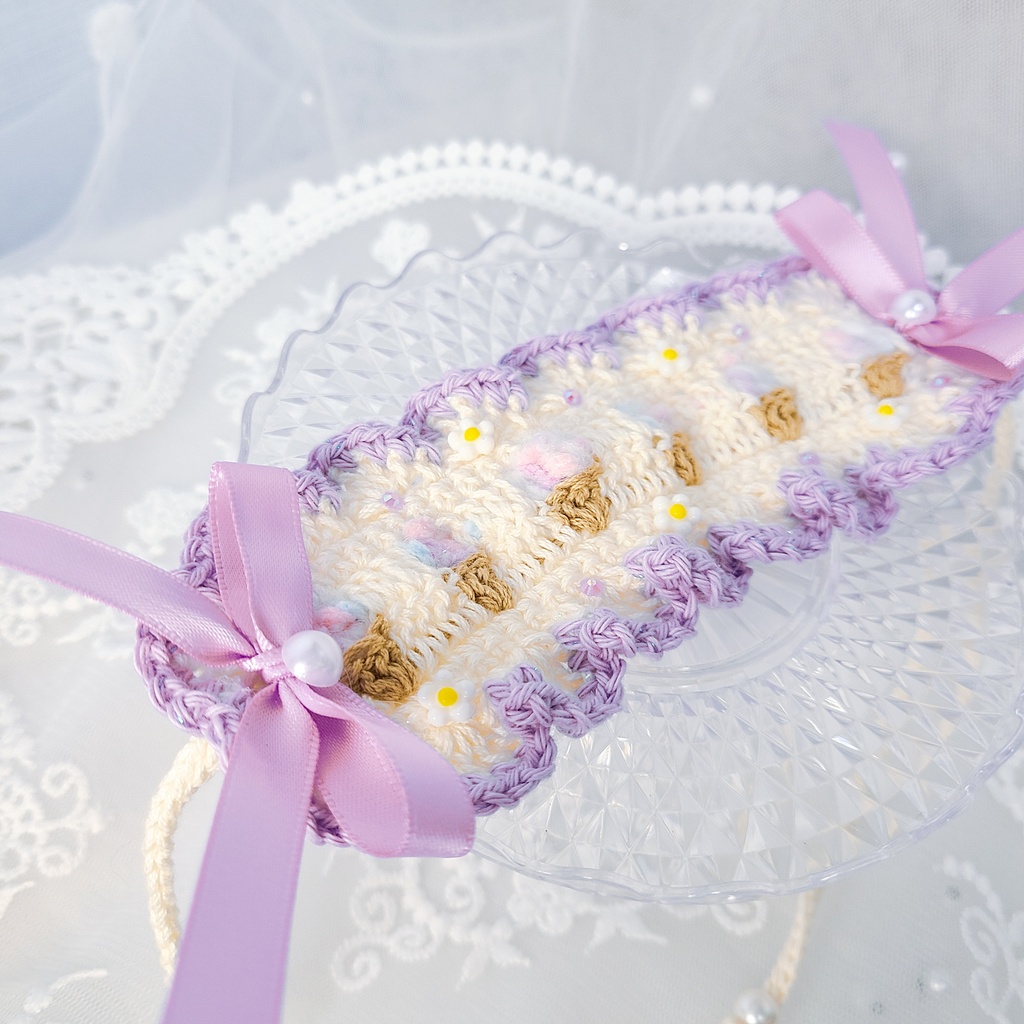 【15〜17cm用】ぬいのヘッドドレス/ぽこぽこアイス