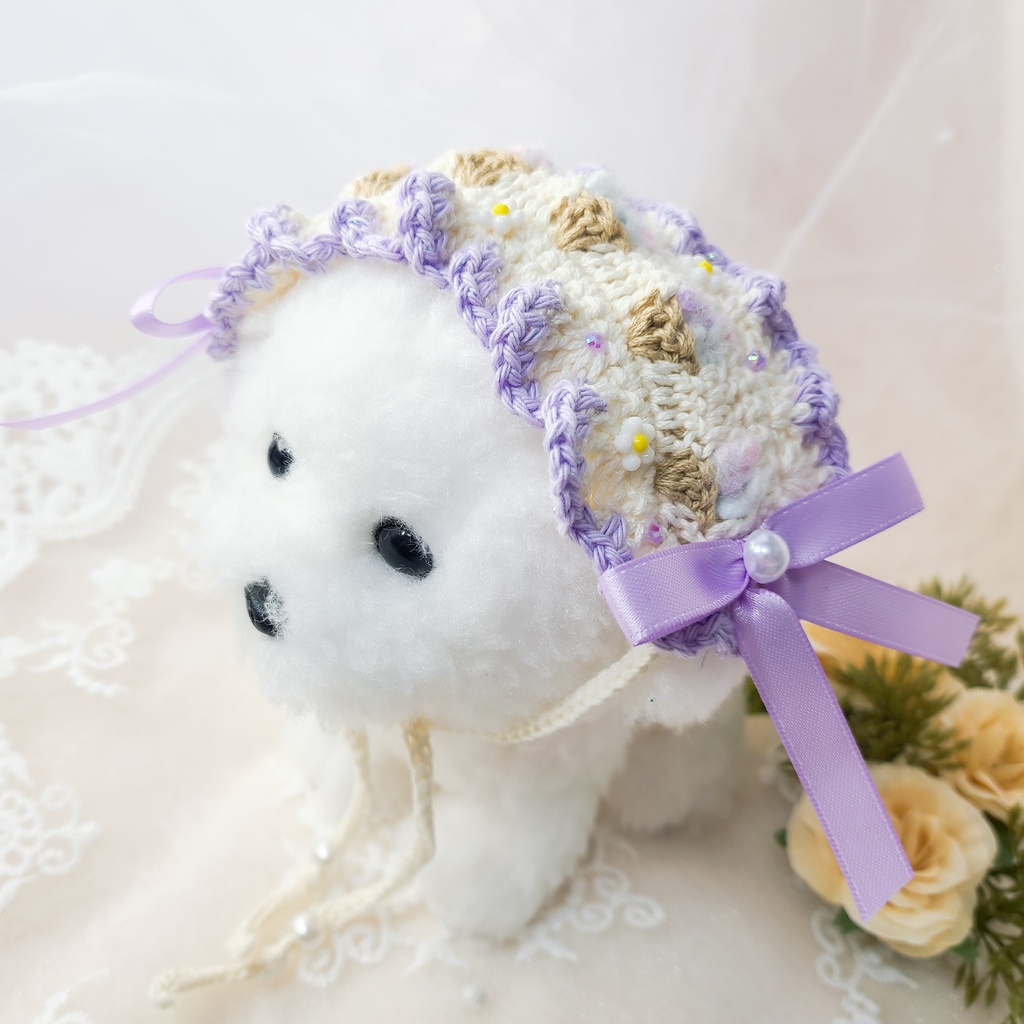 【15〜17cm用】ぬいのヘッドドレス/ぽこぽこアイス