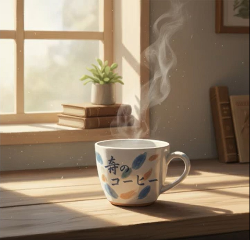 朗読003_【広告なし】入眠朗読『朝のコーヒー』音声のみ・音楽付き音声パック（wav/m4a）※映像は外しています