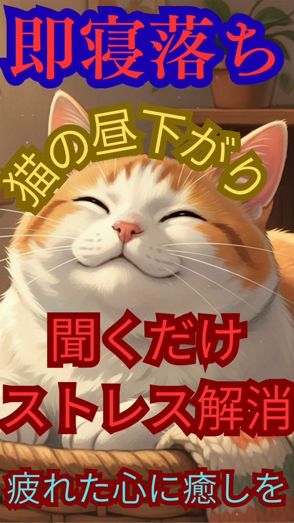 朗読005-2_【広告なし】入眠朗読『猫の昼下がり』音声のみ・音楽付き音声パック（wav/m4a）※映像は外しています