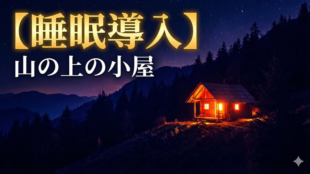 朗読012_【睡眠導入】山の上の小屋 〜眠れる朗読〜#睡眠導入 #眠れる朗読 #癒しの朗読 #睡眠用BGM #リラックスしたい #不眠対策#睡眠導線 #朗読チャンネル #癒しの時間 #寝る前に聴く