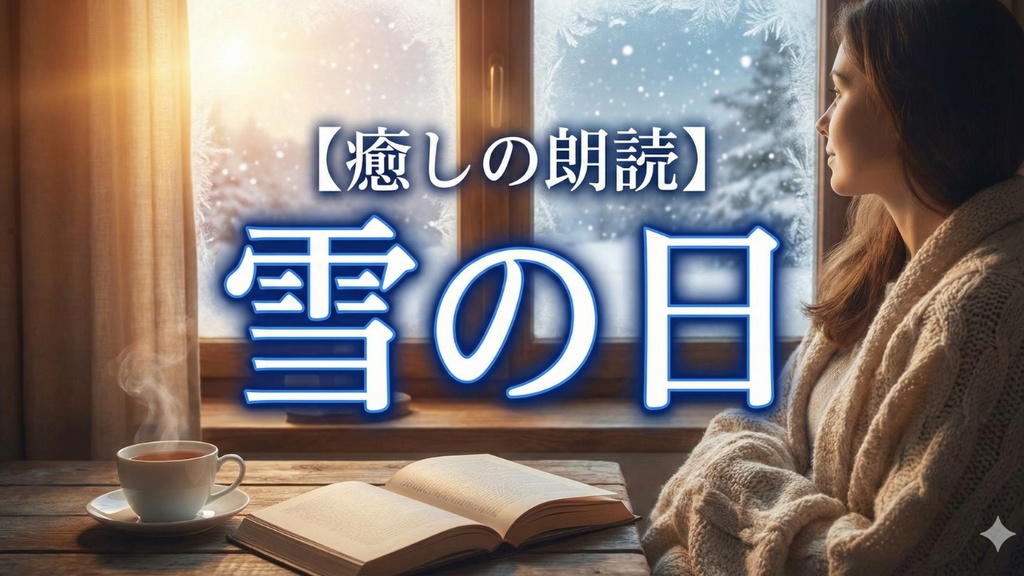 朗読014_【癒しの朗読】雪の日#朗読#癒しの朗読#エッセイ朗読#雪#冬#冬の癒し#静かな時間#心を落ち着ける#リラックス#眠れる朗読#睡眠導入#夜に聴きたい#ひとり時間#優しい時間#日本語朗読