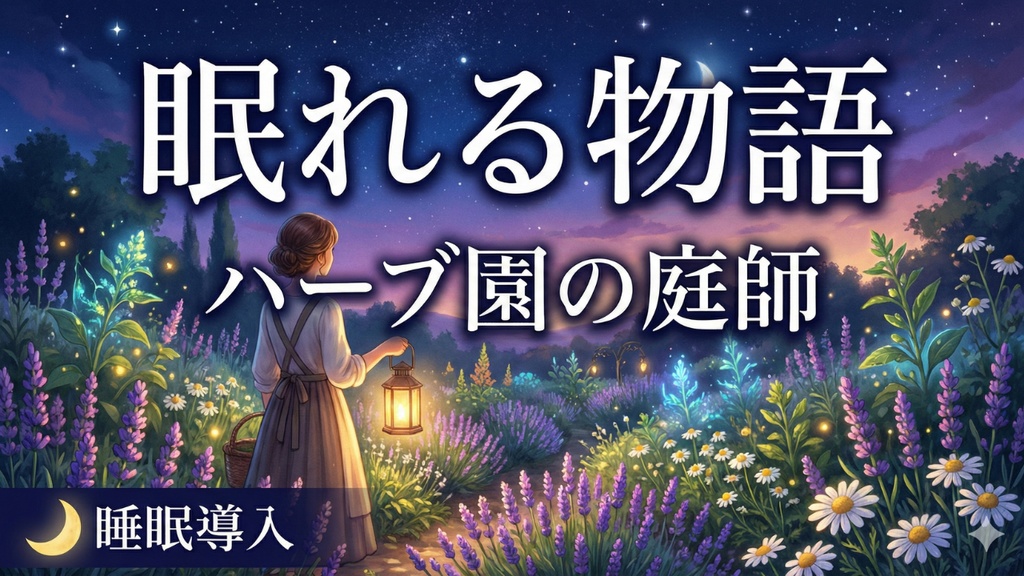 朗読015_【睡眠導入】ハーブ園の庭師 〜眠れる朗読〜#朗読#睡眠導入#眠れる物語#癒し#リラックス#安眠#夜の朗読#ヒーリング#自然音#心を整える#ストレス解消#大人の読み聞かせ#おやすみ朗読