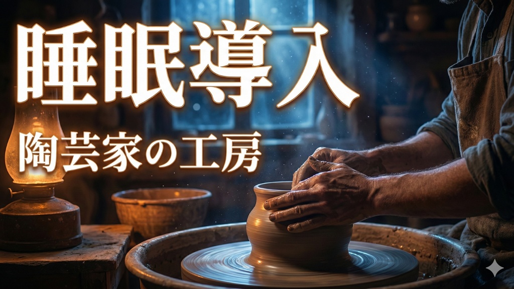 朗読021_【睡眠導入】陶芸家の工房 〜眠れる朗読〜 #睡眠導入#眠れる朗読#眠れる物語#朗読#癒し#リラックス#安眠#入眠用#夜の朗読#静かな時間#心を整える#手仕事#陶芸#工房#土の温もり