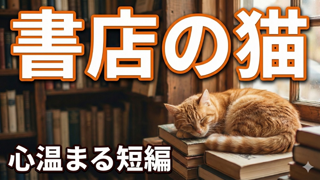 朗読022_書店の猫 #朗読 #短編朗読 #5分朗読 #癒し朗読#癒し #心温まる物語 #静かな時間#猫 #猫のいる生活 #看板猫#書店 #本屋 #物語#寝る前に聴きたい #リラックス