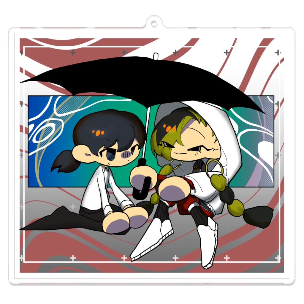 自陣PCキーホルダー：1