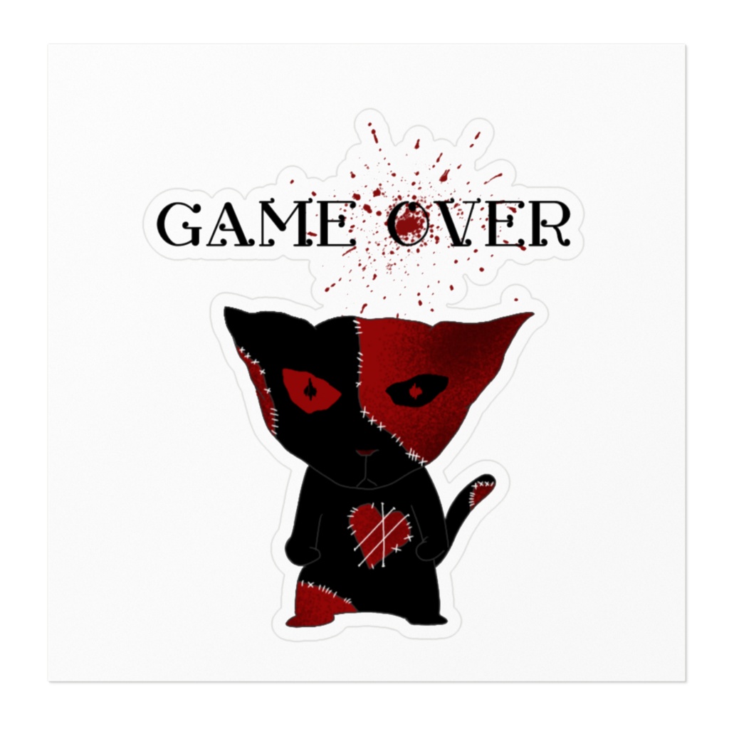 『ツギハギニャンキーくん』ステッカー