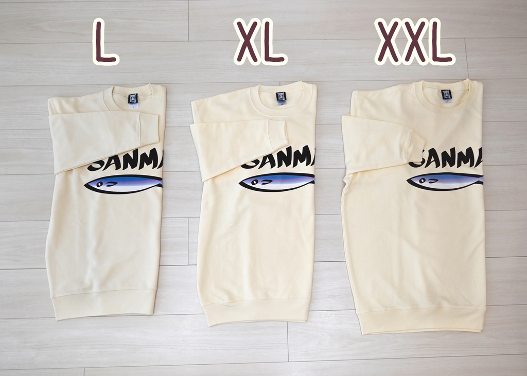 きなこのSANMAトレーナー/Kinako's SANMA sweatshirt