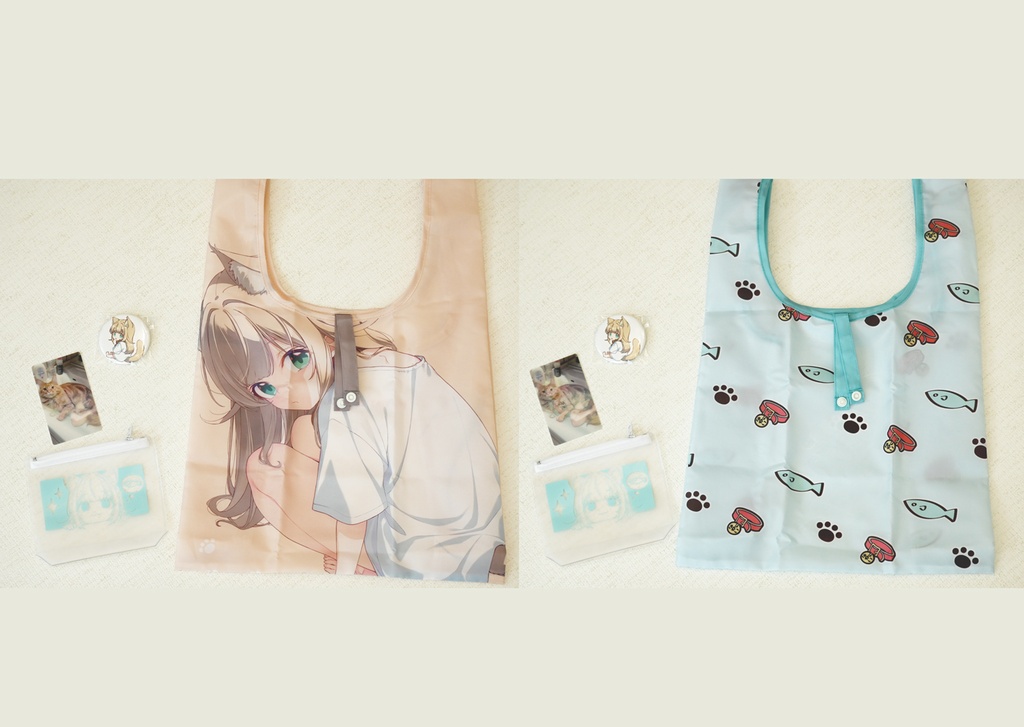 【C108】うちのねこが女の子でかわいい「きなこ」グッズ4点セット